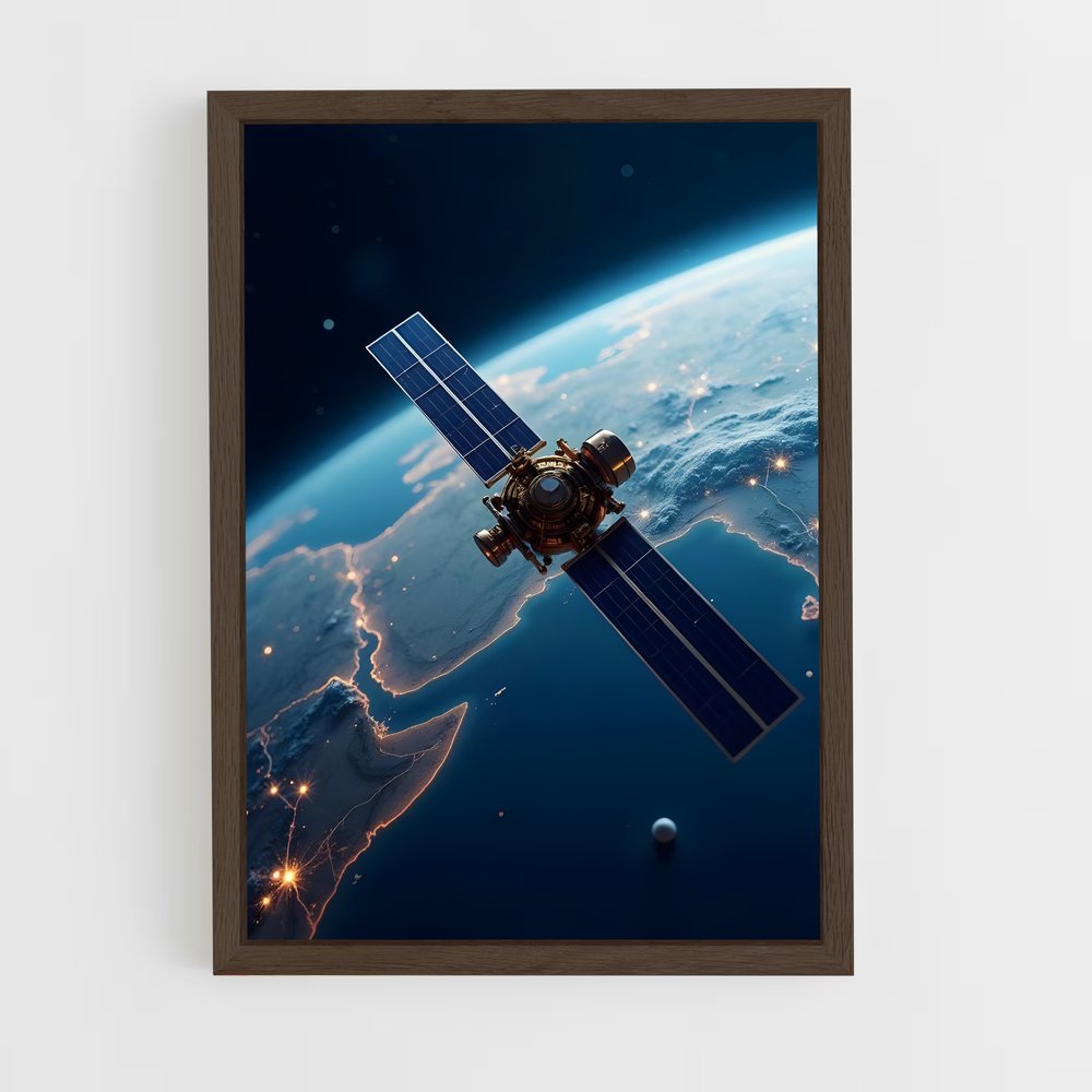 Poster Satellite Solaire – affiche Astronomie (vue 5)